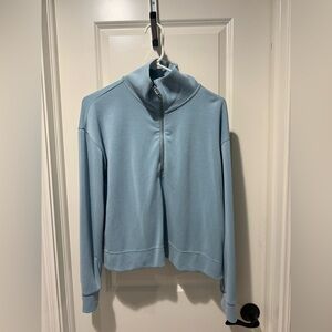 Athleta Waterloo Blue Seasoft Quarter Zip